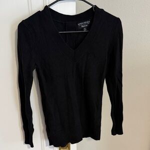 Banana Republic Classic Black Knit Top